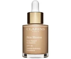„Clarins Skin Illusion“ natūralus drėkinamasis makiažo pagrindas SPF15 108.3 organza, 30 ml