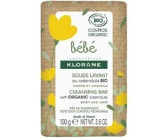 Klorane Bebe Bio valomasis muilas, 100 g