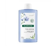 Klorane Volume šampūnas su ekologiškais linų sėmenimis, 400 ml