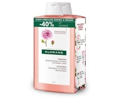 Klorane DUPLO Peony Šampūnas šampūnas, 2 x 400 ml