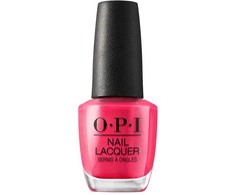 Opi Nail Lacquer Esmalte De Uñas Duración Hasta 7 Días Charged Up Cherry, 15 ml