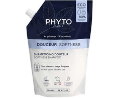 Phyto Softness Šampūnas Refill, 750 ml