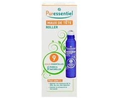 Puressentiel Roller Essential Oils Pain Relief For Headache Roll-On Body Oil For Head, 5 ml