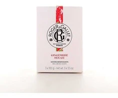Roger &amp; Gallet Gingembre Rouge Soaps Set kvapiųjų muilų rinkinys, 3 x 100 g