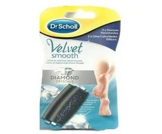 "Scholl Velvet Dmooth Diamond Crystals pėdų šveitiklio pakeitimo galvutės