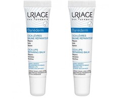 Uriage Bariederm Cica-Lips Protecting Balm Duo lūpų balzamai, 2 x 15 ml