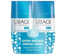 Uriage TRIACTIVE roll-on deodorant pack 2 x 50 gr
