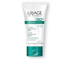 Uriage Hyseac Fluid SPF 50+ drėkinamasis apsauginis fluidas mišriai / riebiai veido odai, 50 ml