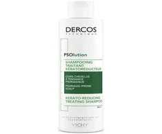 Plaukų šampūnas psoriazės pažeistai odai Vichy Dercos Psolution Shampoo Kerato-reducing Treatment, 200 ml
