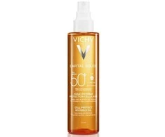 Vichy Purškiamas nematomas aliejus įdegiui SPF 50+ Capital Soleil (Cell Protect Invisible Oil) 200 ml