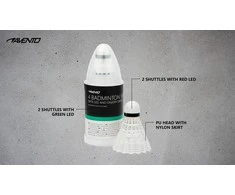Badmintono skrajukės AVENTO 46SG nailon. 4vnt LED