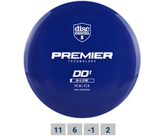 Diskgolfo diskas DISCMANIA Distance Driver Q-LINE PREMIER DD1 Mėlyna