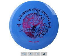 Blue Diskgolfo diskas Distance Driver S-LINE SWIRL DD4 European Open 2026 Fundraiser Mėlyna/Baltas