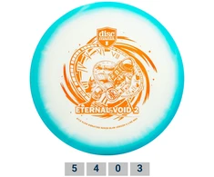 Blue Diskgolfo diskas Midrange Driver C-LINE GLOW HORIZON MD4 Eternal Void 2 Clear/Mėlyna