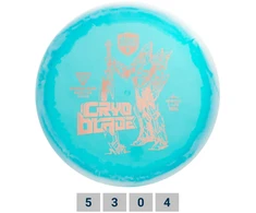 Blue Diskgolfo diskas Midrange Driver C-LINE HORIZON MD5 Cryo Blade Gannon Buhr Light mėlynas