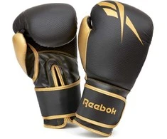 Bokso pirštinės REEBOK RSCB-11117GB-12 12oz auksinis/juodas