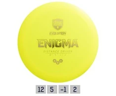 Discmania Diskgolfo diskas Distance Driver NEO ENIGMA Evolution Geltona