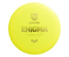 Discmania Diskgolfo diskas Distance Driver NEO ENIGMA Evolution Geltona