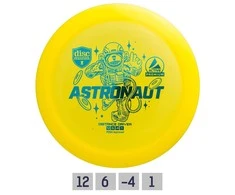 Discmania Diskgolfo diskas Distance Driver ASTRONAUT Active Premium Geltona