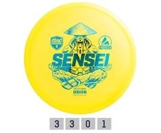 Discmania Diskgolfo diskas Putter SENSEI Active Premium Geltona