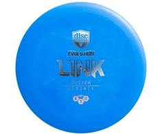 Blue Diskgolfo diskas Putter SOFT EXO LINK Evolution Mėlyna