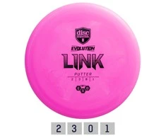 Discmania Diskgolfo diskas Putter SOFT EXO LINK Evolution Rožinė
