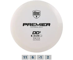 Diskgolfo diskas Distance Driver Q-LINE PREMIER DD1 Baltas