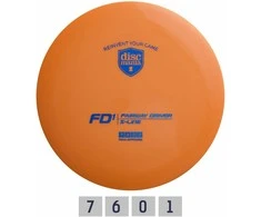 Orange Diskgolfo diskas Fairway Driver S-LINE FD1 Oranžinis