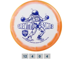 Diskgolfo diskas Distance Driver S-LINE HORIZON PD2 Gravity Bomb 2 Baltas/Oranžinis