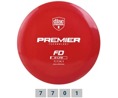 Diskgolfo diskas Fairway Driver Q-LINE PREMIER FD Raudona