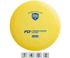 Diskgolfo diskas Fairway Driver S-LINE FD1 Geltona