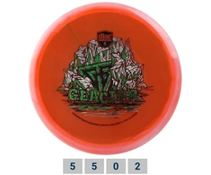 Orange Diskgolfo diskas Midrange Driver C-LINE HORIZON GLACIER Oranžinis