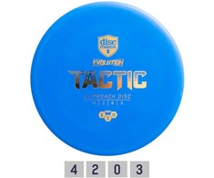Blue Diskgolfo diskas Midrange Driver HARD EXO TACTIC Evolution Light mėlynas