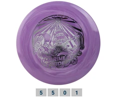 Diskgolfo diskas Midrange Driver S-LINE SWIRL MD3 Mariners Tide Baltas/Violetinė