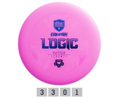 Discmania Diskgolfo diskas Putter HARD EXO LOGIC Evolution Rožinė