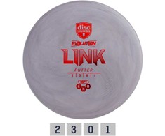 Diskgolfo diskas Putter SOFT EXO LINK Evolution Pilkas