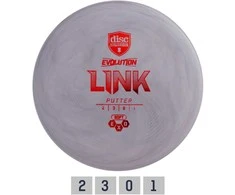 Diskgolfo diskas Putter SOFT EXO LINK Evolution Pilkas