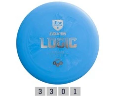 Blue Diskgolfo diskas Putter SOFT EXO LOGIC Evolution Mėlyna