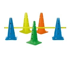 Estafečių kūgis TREMBLAY 40cm 12 skylių yellow