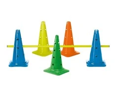 Estafečių kūgis TREMBLAY 50cm 12 skylių yellow