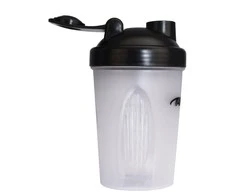 Schreuders Sport Gertuvė AVENTO Shaker 21WE 400ml Transparent/Juodas