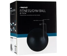 Gimnast. kamuolys 75cm AVENTO 42OC Juodas