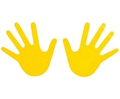 Grindų žymeklis RANKYTĖ yellow 1 pora