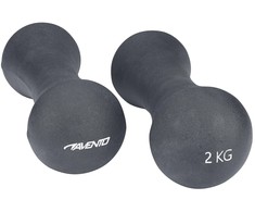 Schreuders Sport Hanteliai vinil. AVENTO 42DB PU 2x2kg Pilkas