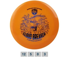 Orange Diskgolfo diskas Distance Driver Q-LINE PREMIER Cloudbreaker Gannon Buhr Signature Oranžinis
