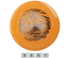 Orange Diskgolfo diskas Midrange Driver S-LINE SWIRL MD3 Mariners Tide Oranžinis/Baltas