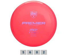 Pink Diskgolfo diskas Midrange Driver Q-LINE Premier MD3 Salmon Rožinė