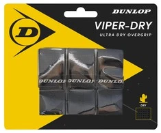 Dunlop Teniso raketės virš. apvija VIPERDRY ATP TOUR 3vnt. juodas
