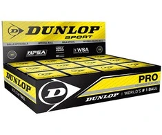 Dunlop Skvošo kamuoliukas Pro 12-box, 2gelt.taš,PSA/WSA