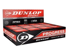 Dunlop Skvošo kamuoliukas Progress 12-box,1raud.taš